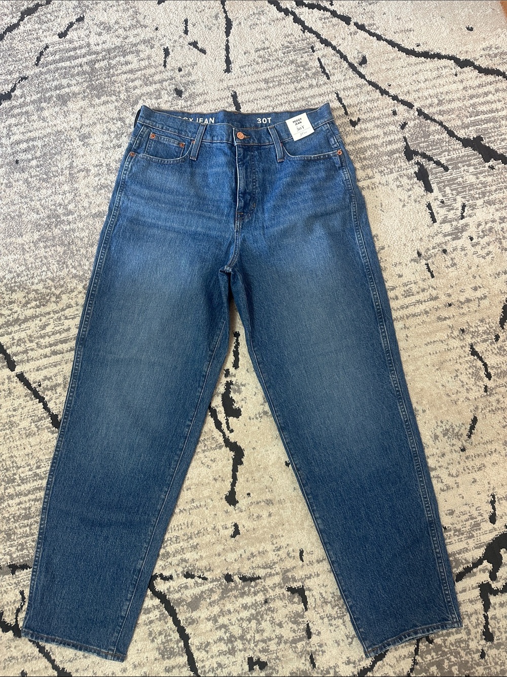 J. Crew Peggy Straight Leg Jeans in Medium Blue